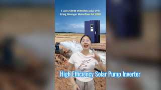 Inversor de bomba solar VEIKONG 55 kW | Aplicación de campo en sitio