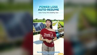 La pérdida de energía se ejecuta automáticamente en el accionamiento de la bomba solar.